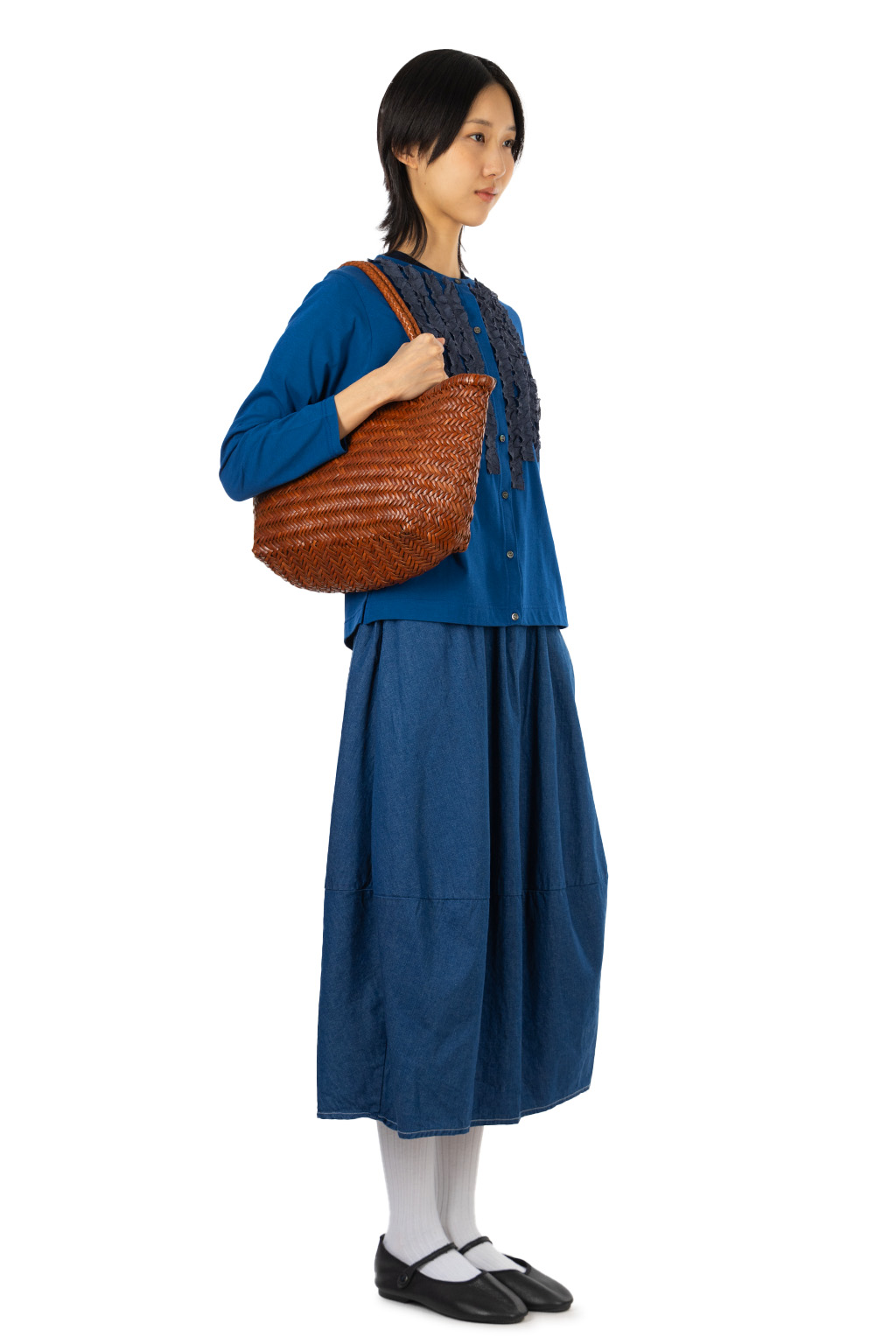 Nachukara - Natural Jersey Frilled Cardigan