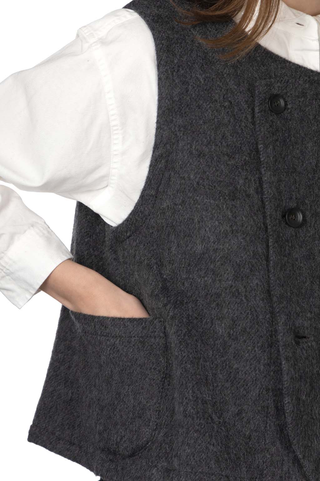 Nachukara - Wool Beaver 2 way Vest 