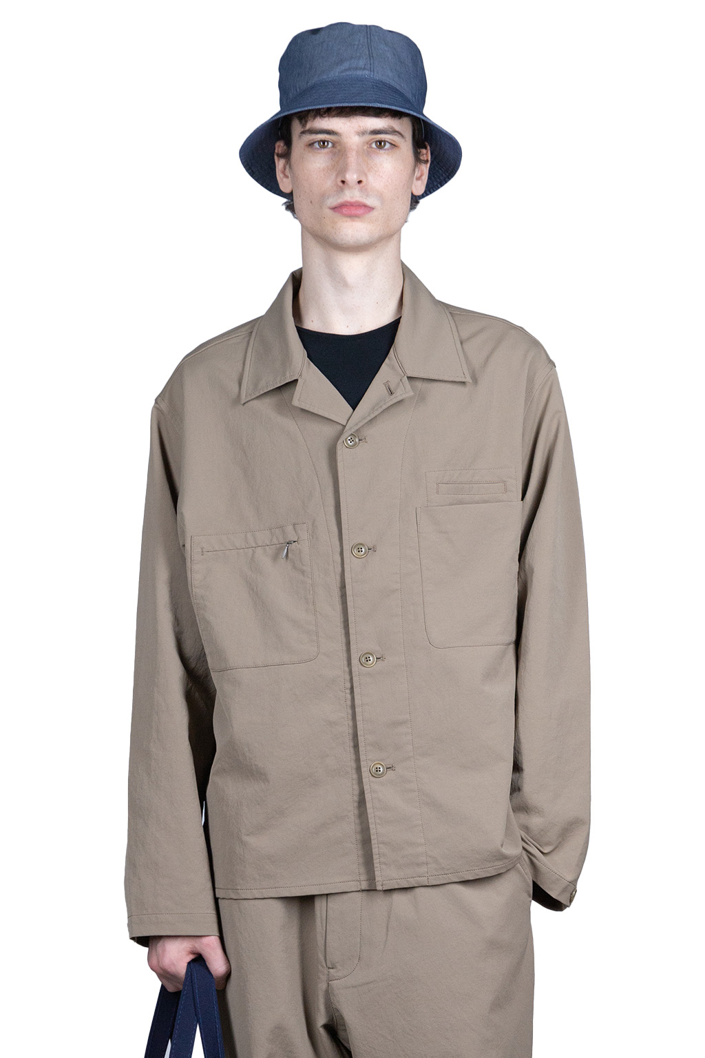 BlueButtonShop - Nanamica - Nanamica-ALPHADRY-Shirt-Jacket-Taupe