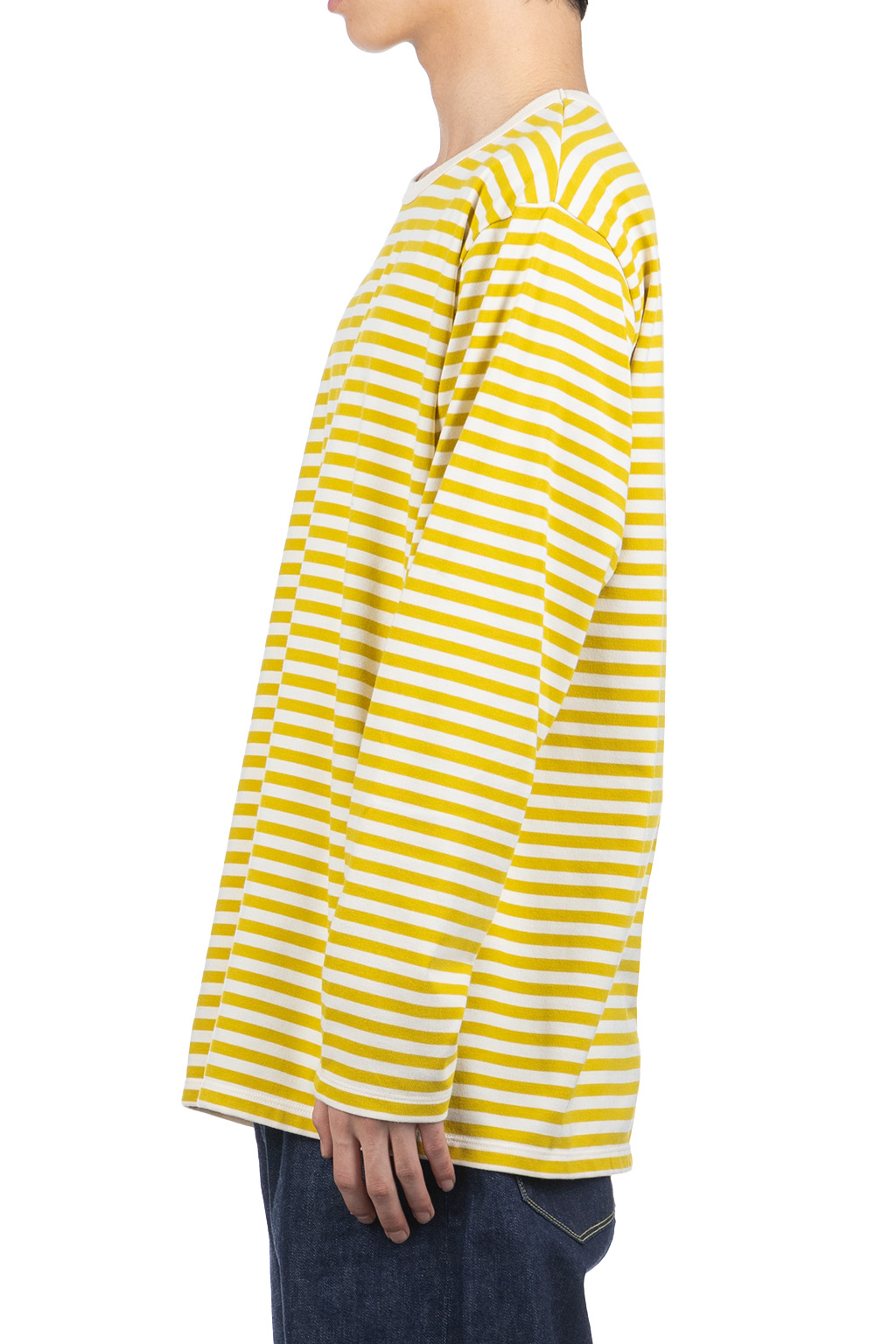 Nanamica (NAN) | COOLMAX Stripe Jersey LS Tee - Yellow x