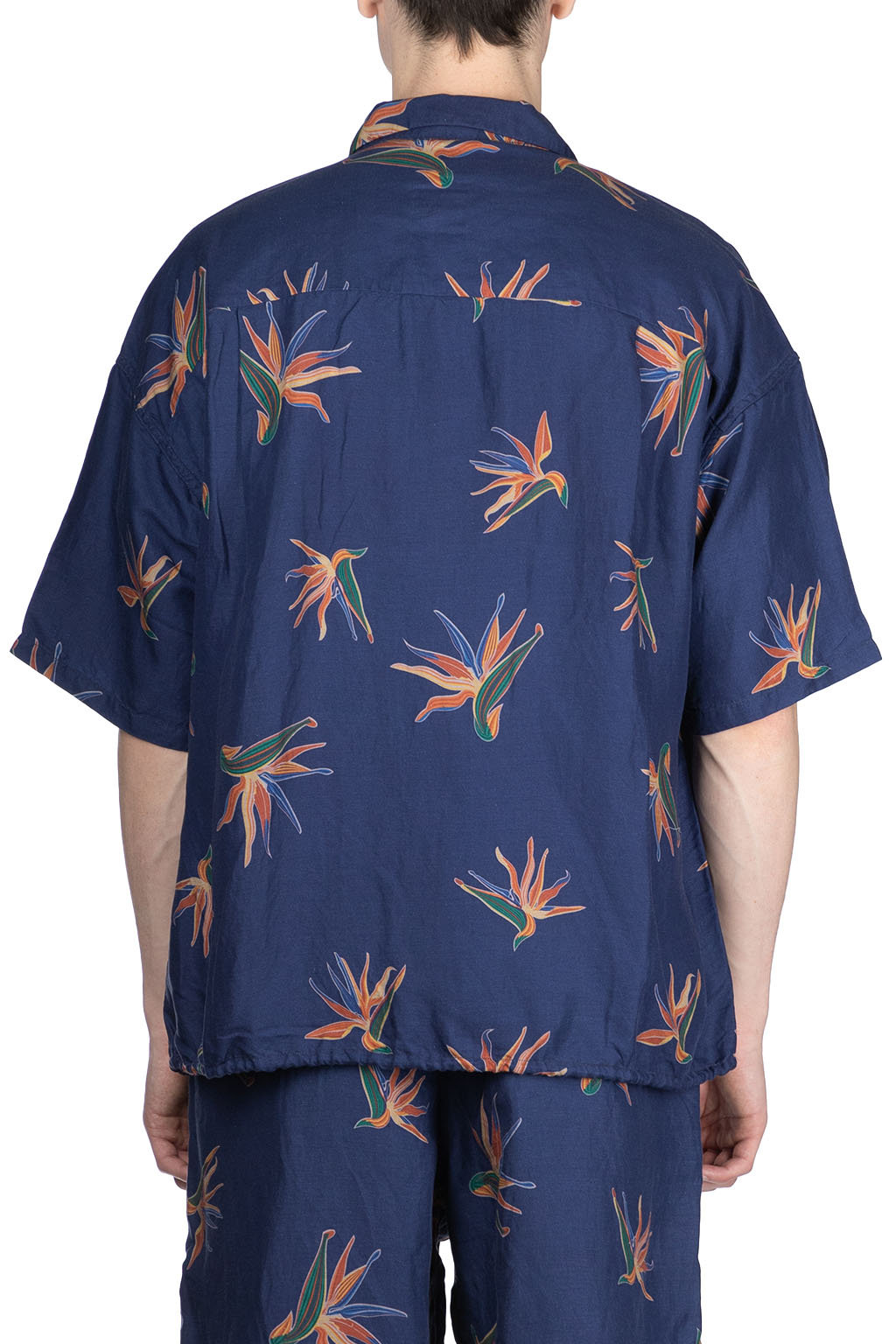 Nanamica (NAN) - Cupra Hemp Aloha Shirt - Navy