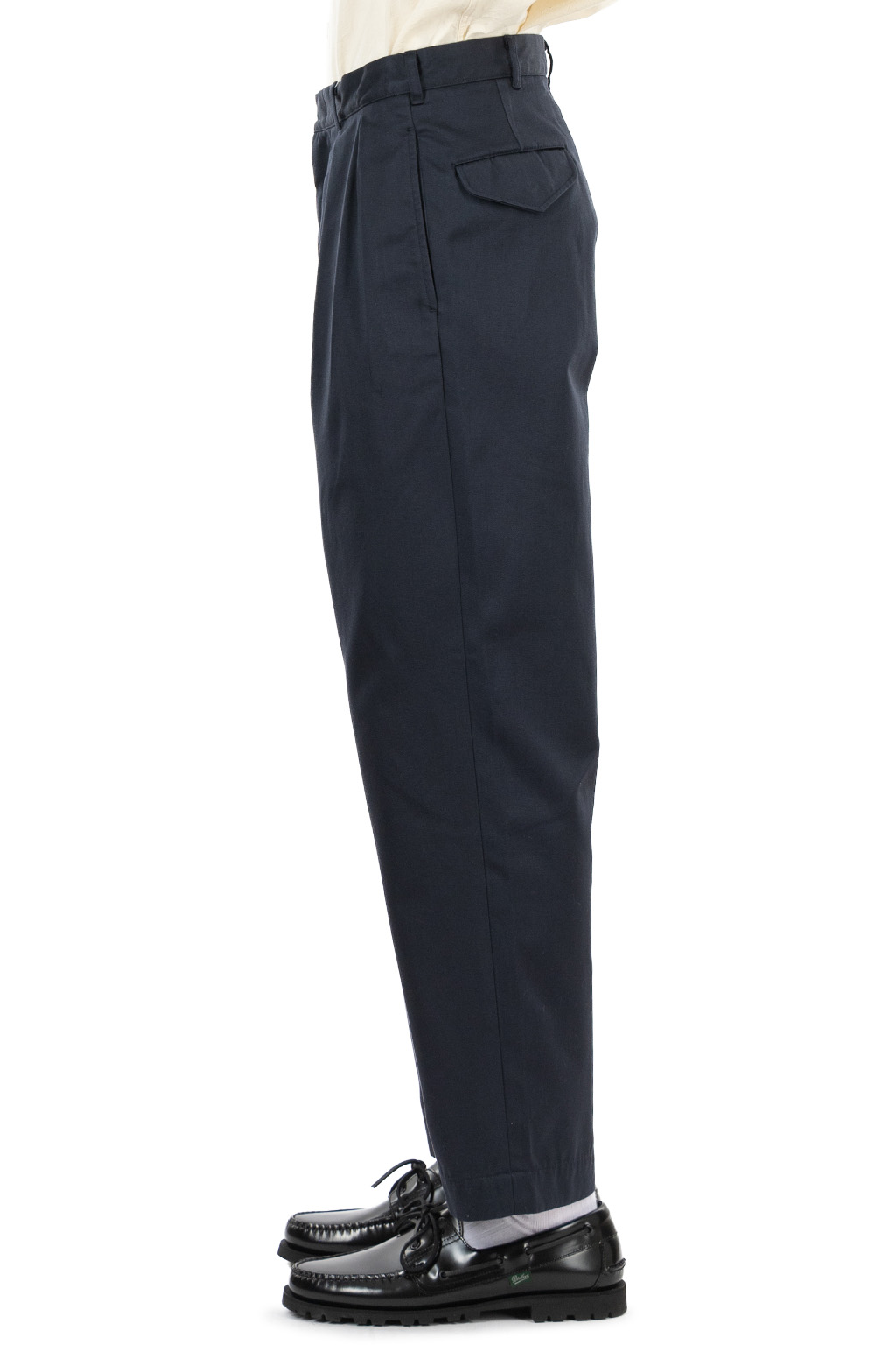 Nanamica (NAN) - Double Pleated Chino Pants - Navy