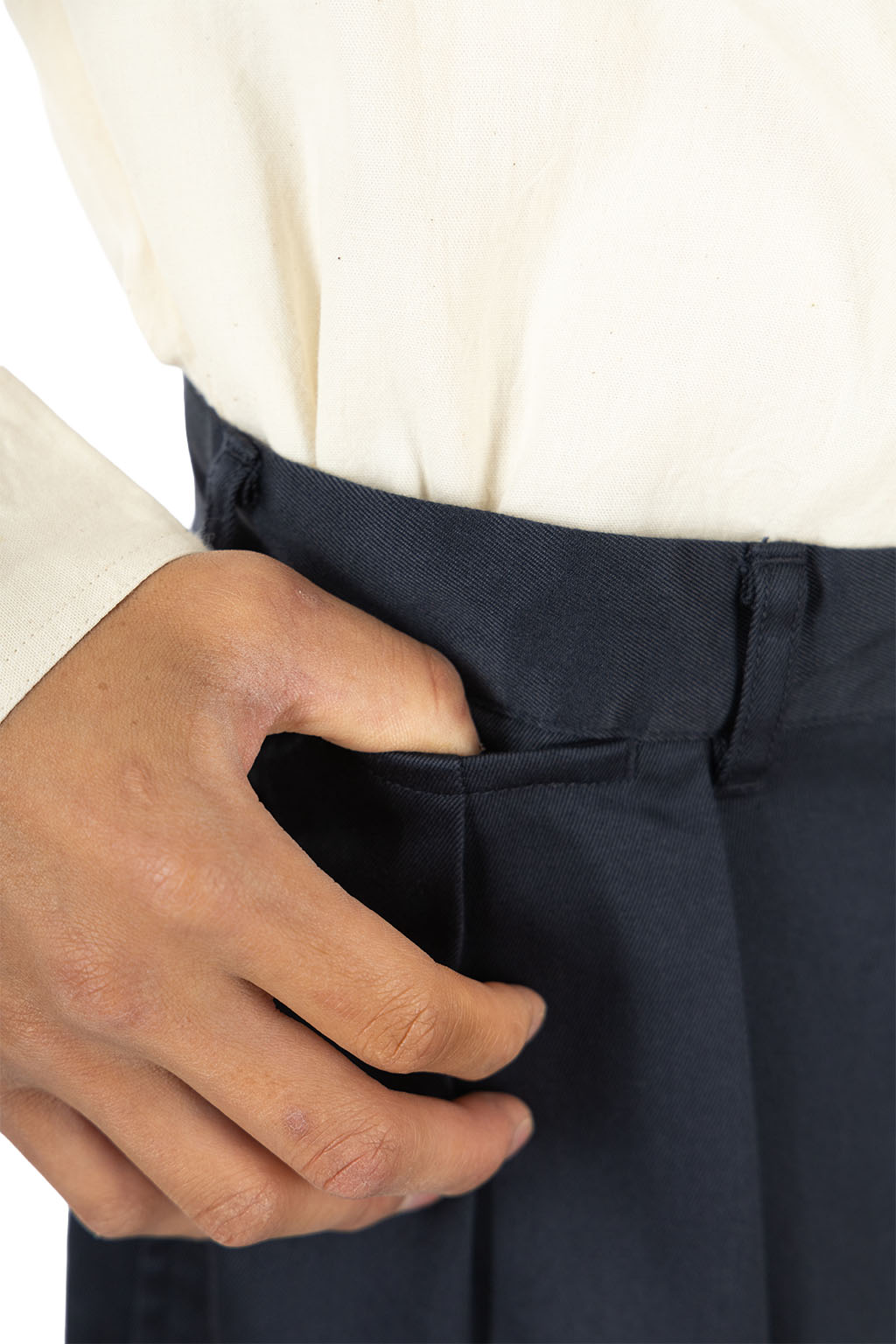 Nanamica (NAN) - Double Pleated Chino Pants - Navy