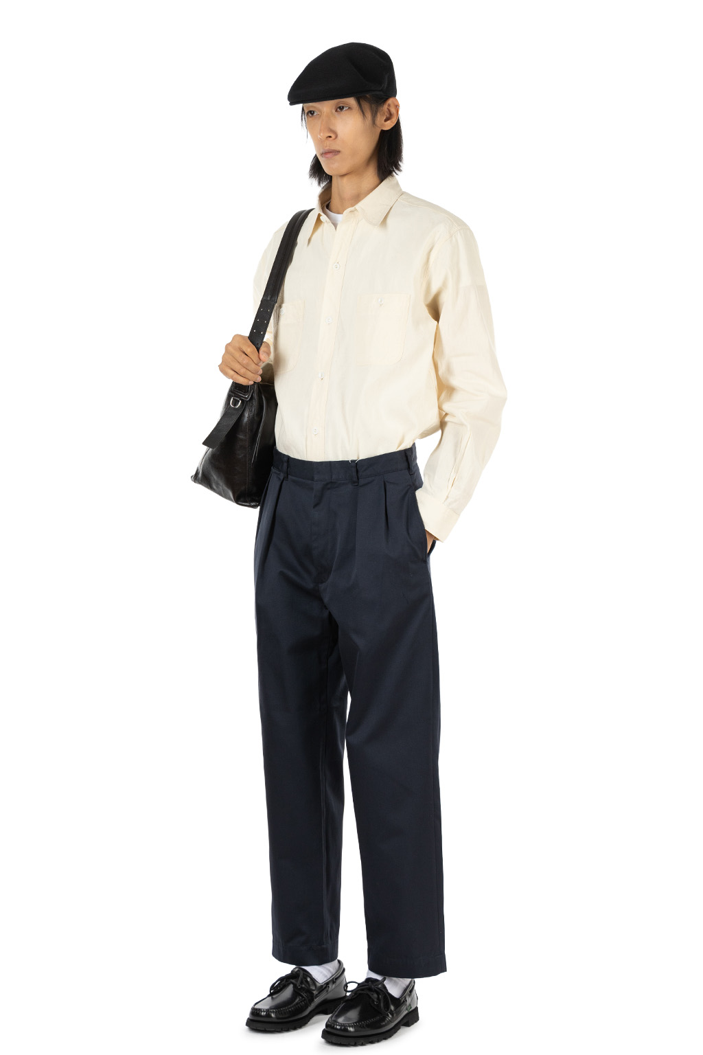 Nanamica (NAN) - Double Pleated Chino Pants - Navy