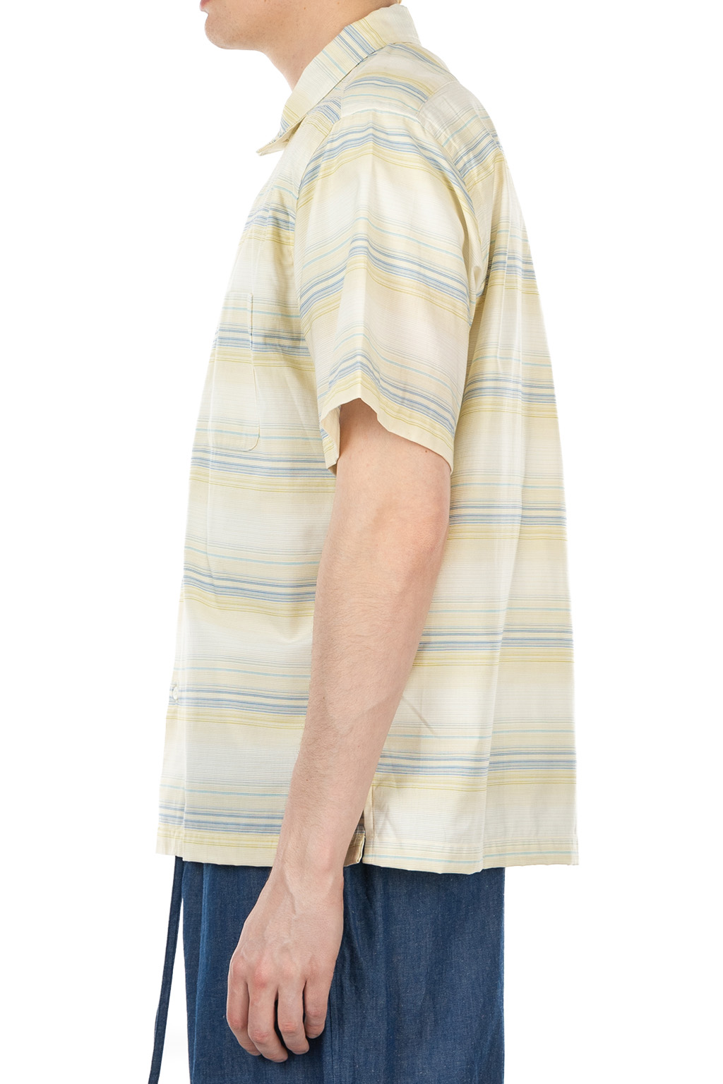 Nanamica (NAN) - Open Collar Pique SS Shirt - Yellow