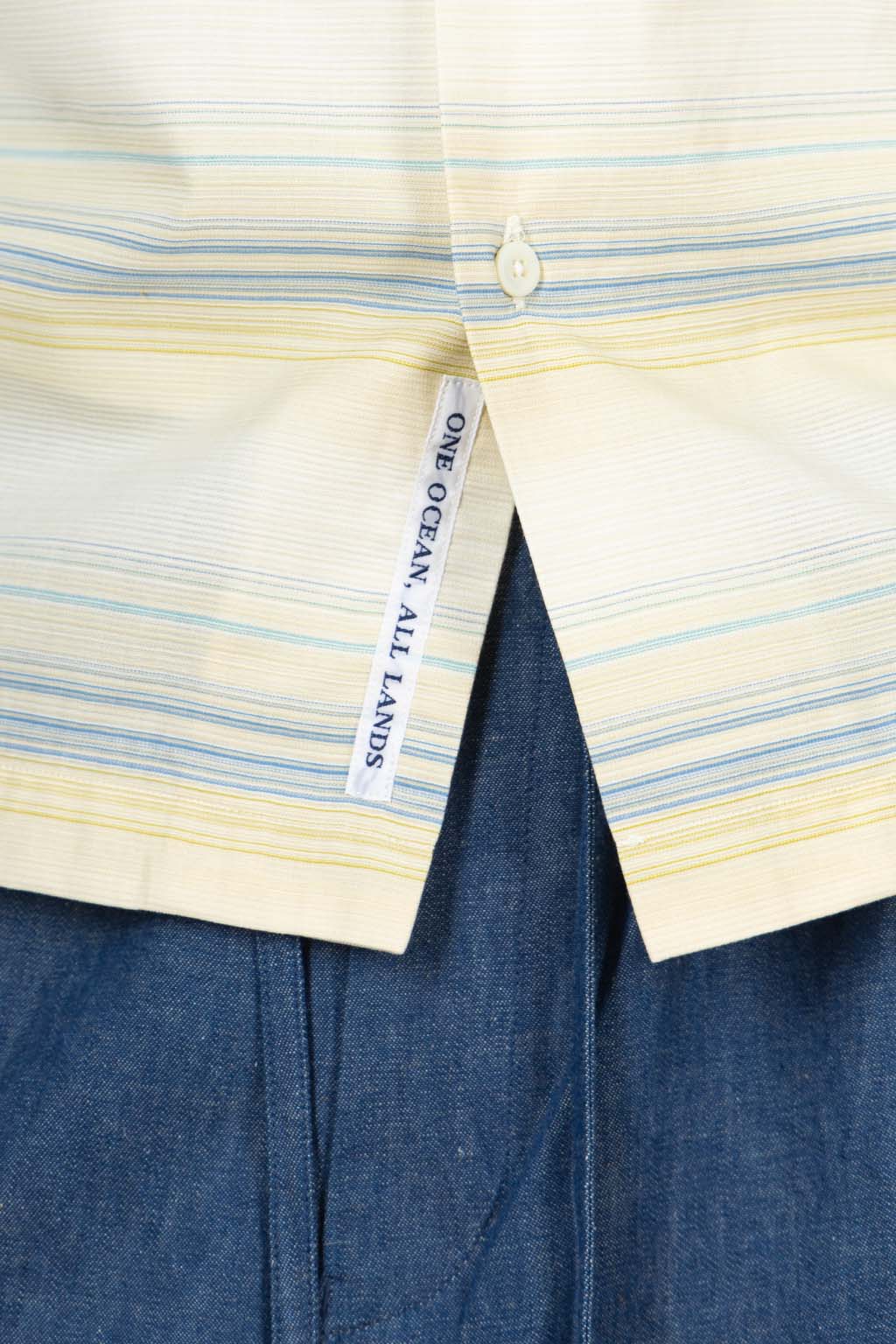 Nanamica (NAN) - Open Collar Pique SS Shirt - Yellow