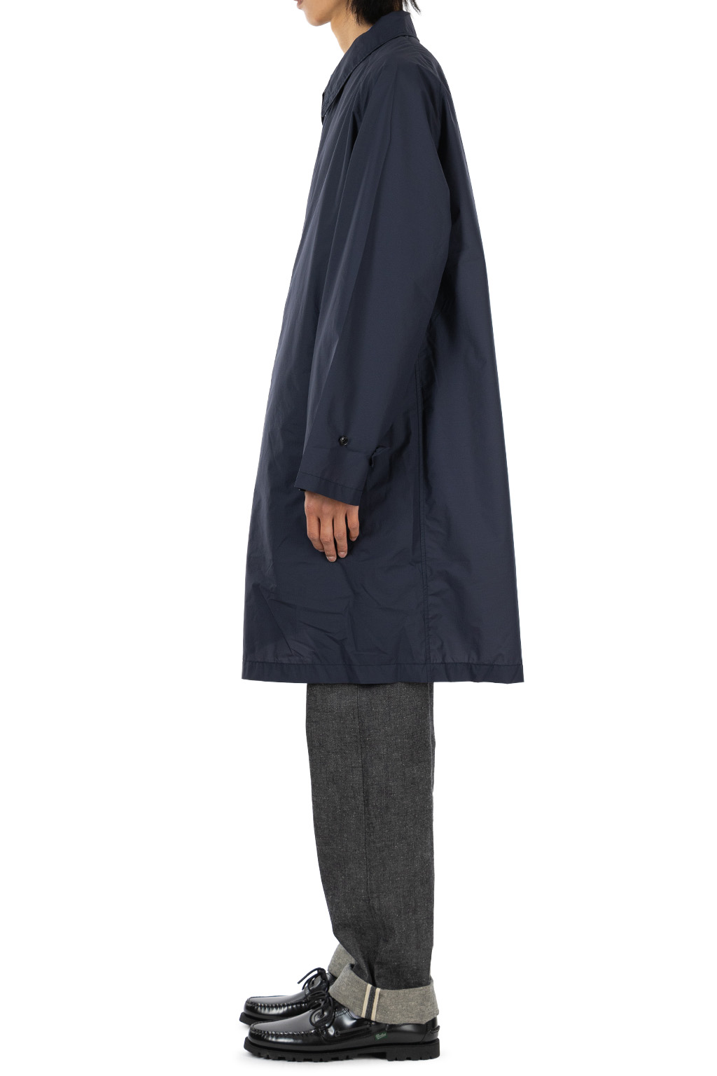 Nanamica (NAN) - Packable Balmacaan Coat - Dark Navy