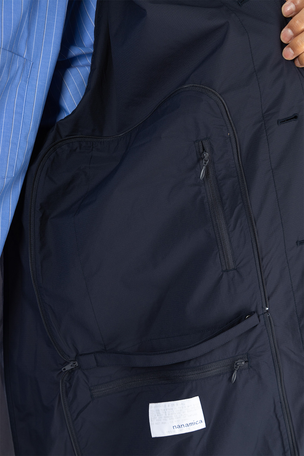 Nanamica (NAN) - Packable Balmacaan Coat - Dark Navy