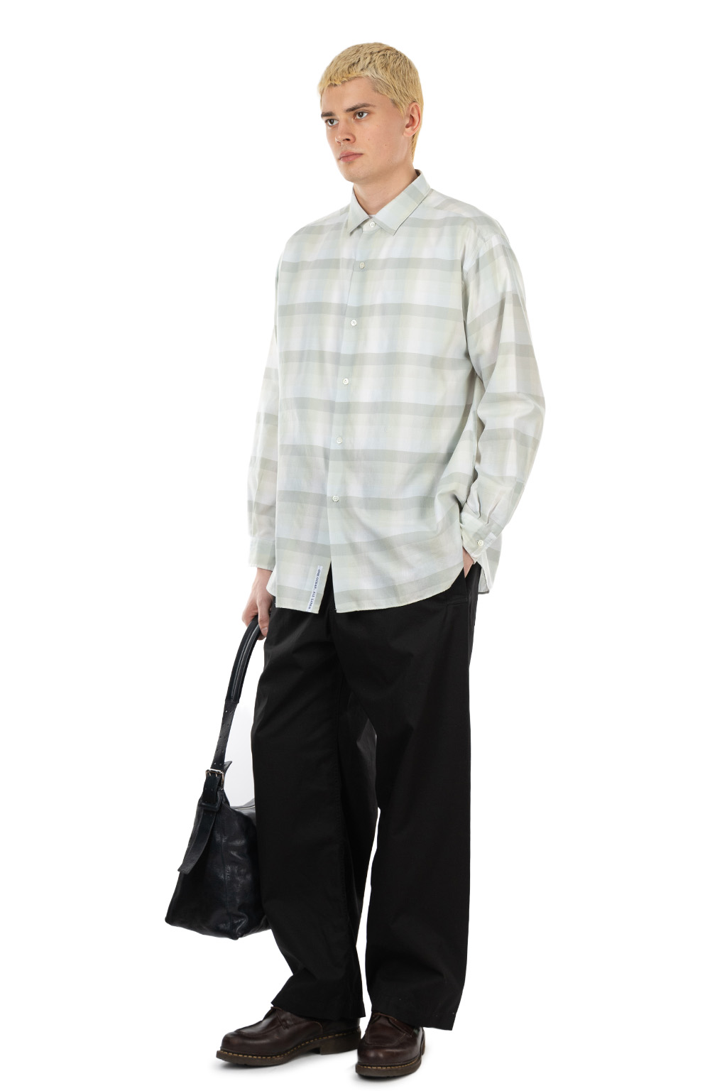 Nanamica (NAN) - Regular Collar Wind Shirt - Light Khaki