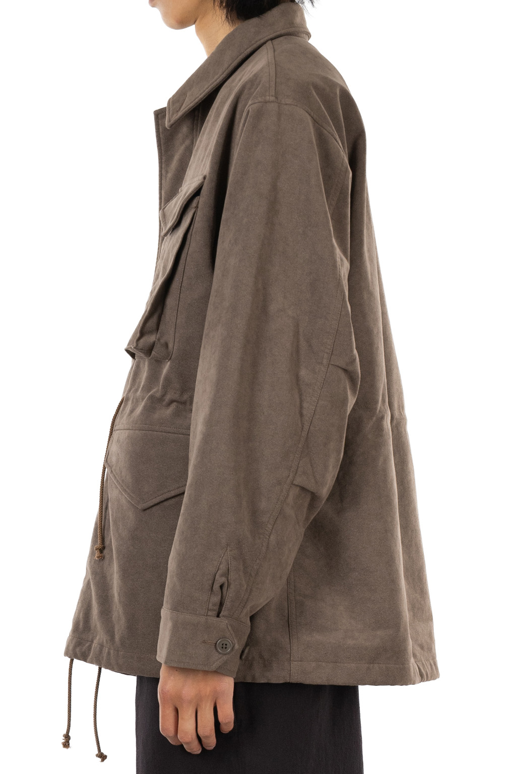 Nanamica (NAN) - Synthetic Leather Field Jacket - Brown