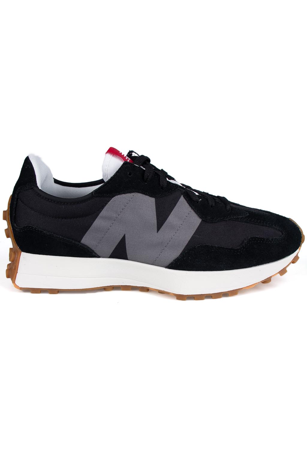 new balance ms327 trainer black tan white