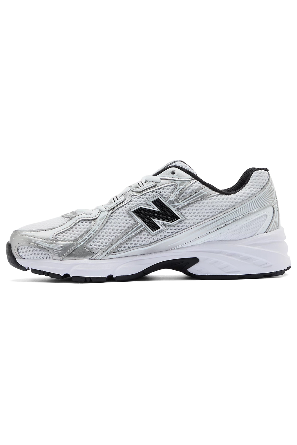 New Balance - U740NW2  - White with Metallic Silver And Balck
