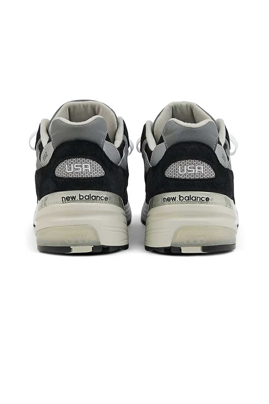 New Balance - U992BK - Black Grey  Silver Metallic