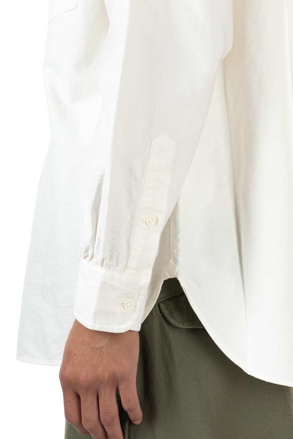 Nigel Cabourn - British Officers Shirt - Type 2 OX - 100-WHT