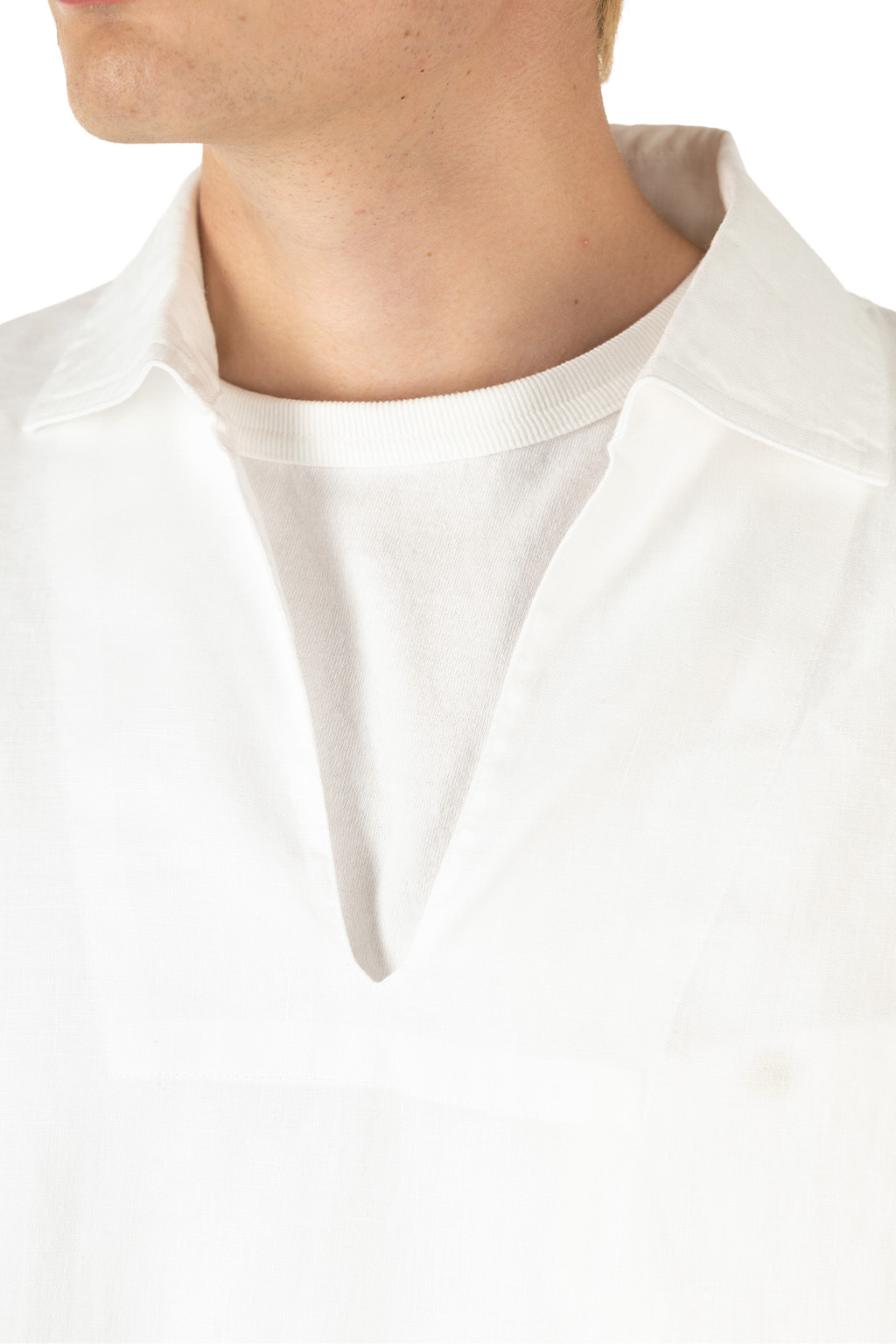 Nigel Cabourn - French Pullover Shirt - Hemp - Off White