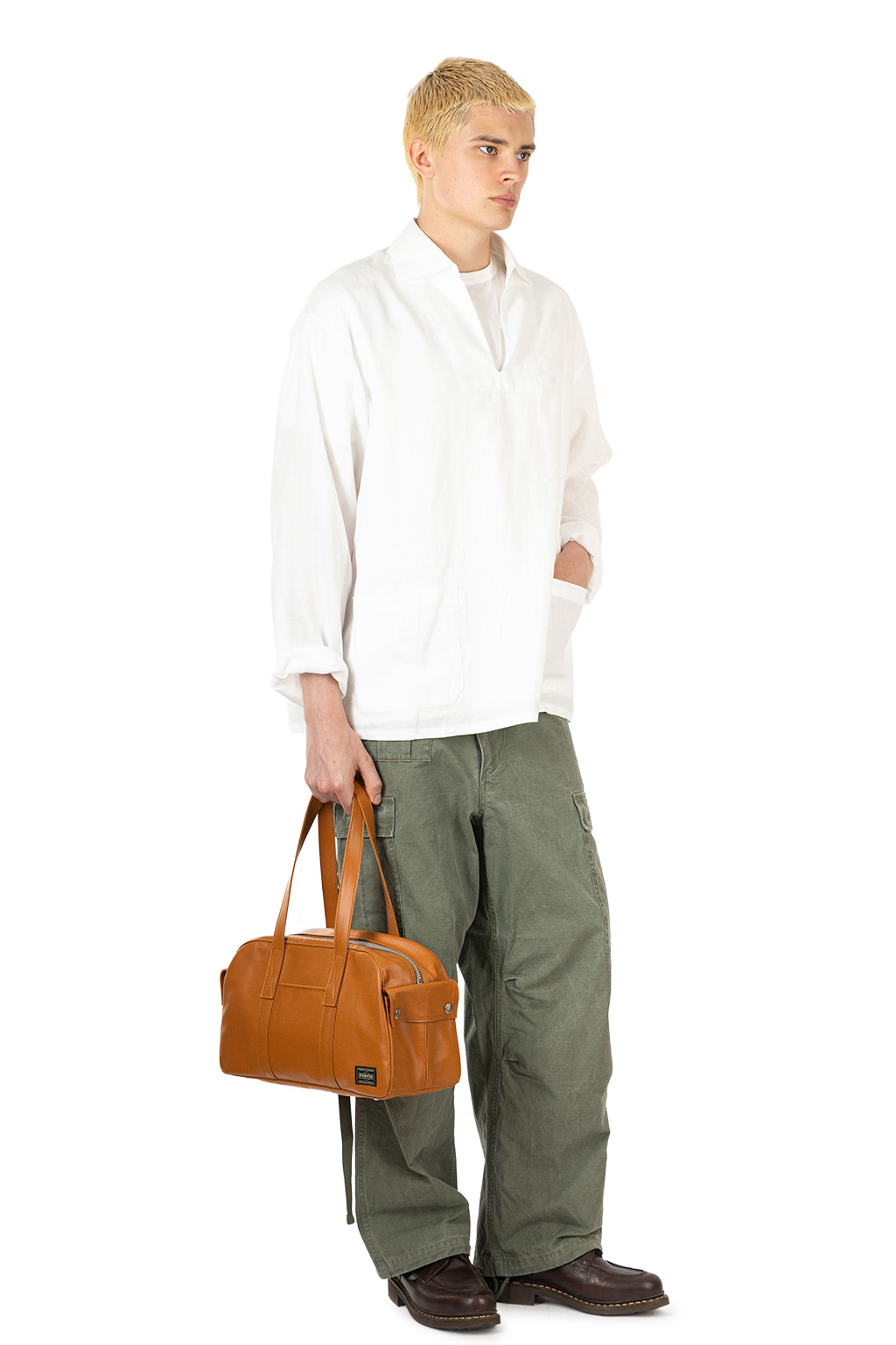 Nigel Cabourn - French Pullover Shirt - Hemp - Off White