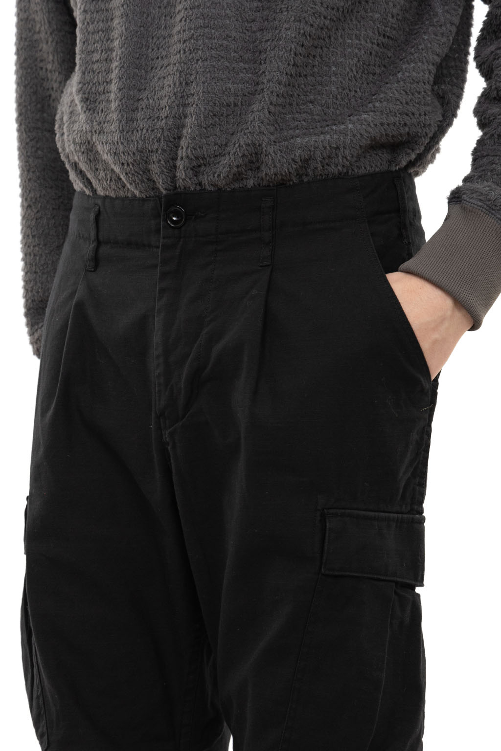 Nonnative - Trooper 6p Trousers Cotton Backsatin Pigment Dye - Black