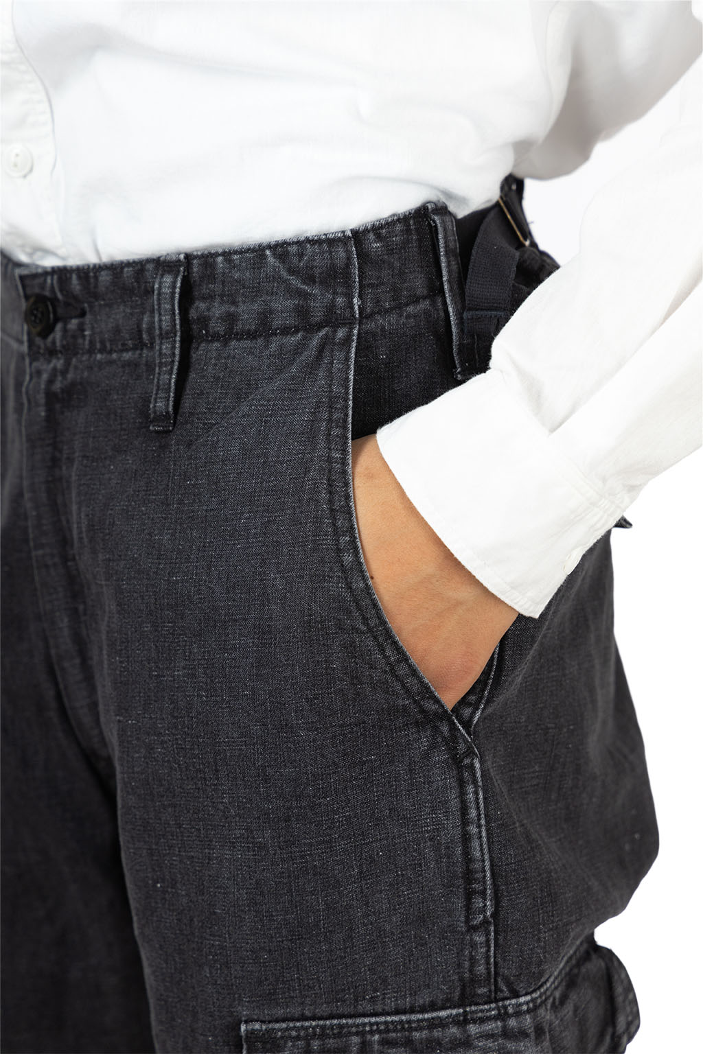 OUTIL - PANTALON DOISCHE - Faded Black