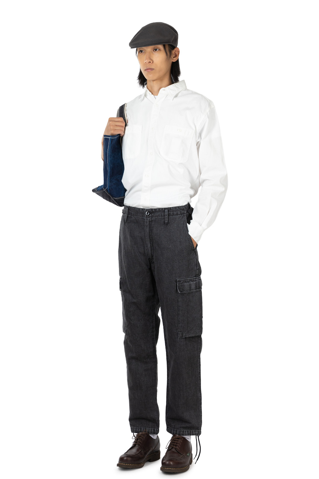 OUTIL - PANTALON DOISCHE - Faded Black