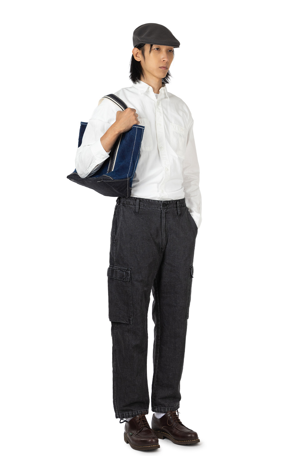 OUTIL - PANTALON DOISCHE - Faded Black