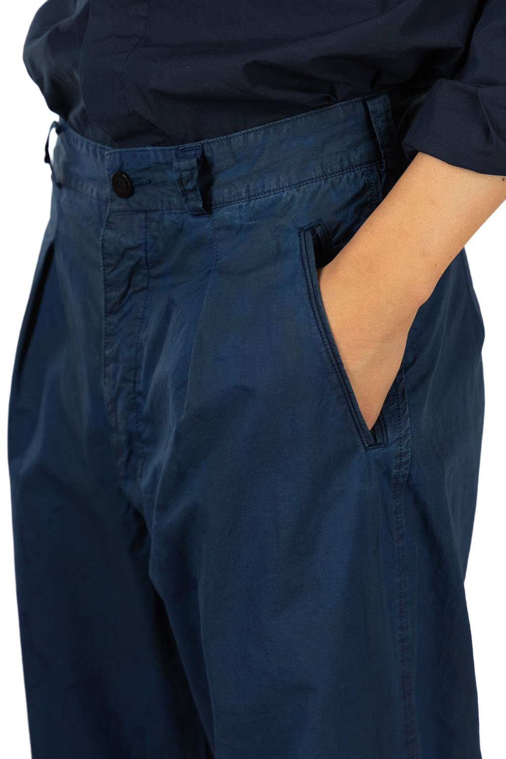 OUTIL - PANTALON MAGLIOC - Black Indigo