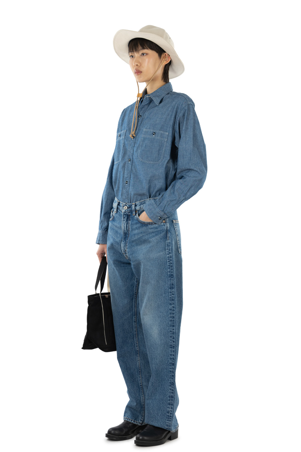 OrSlow - 101 Dad's Fit Denim Pants - Denim Used