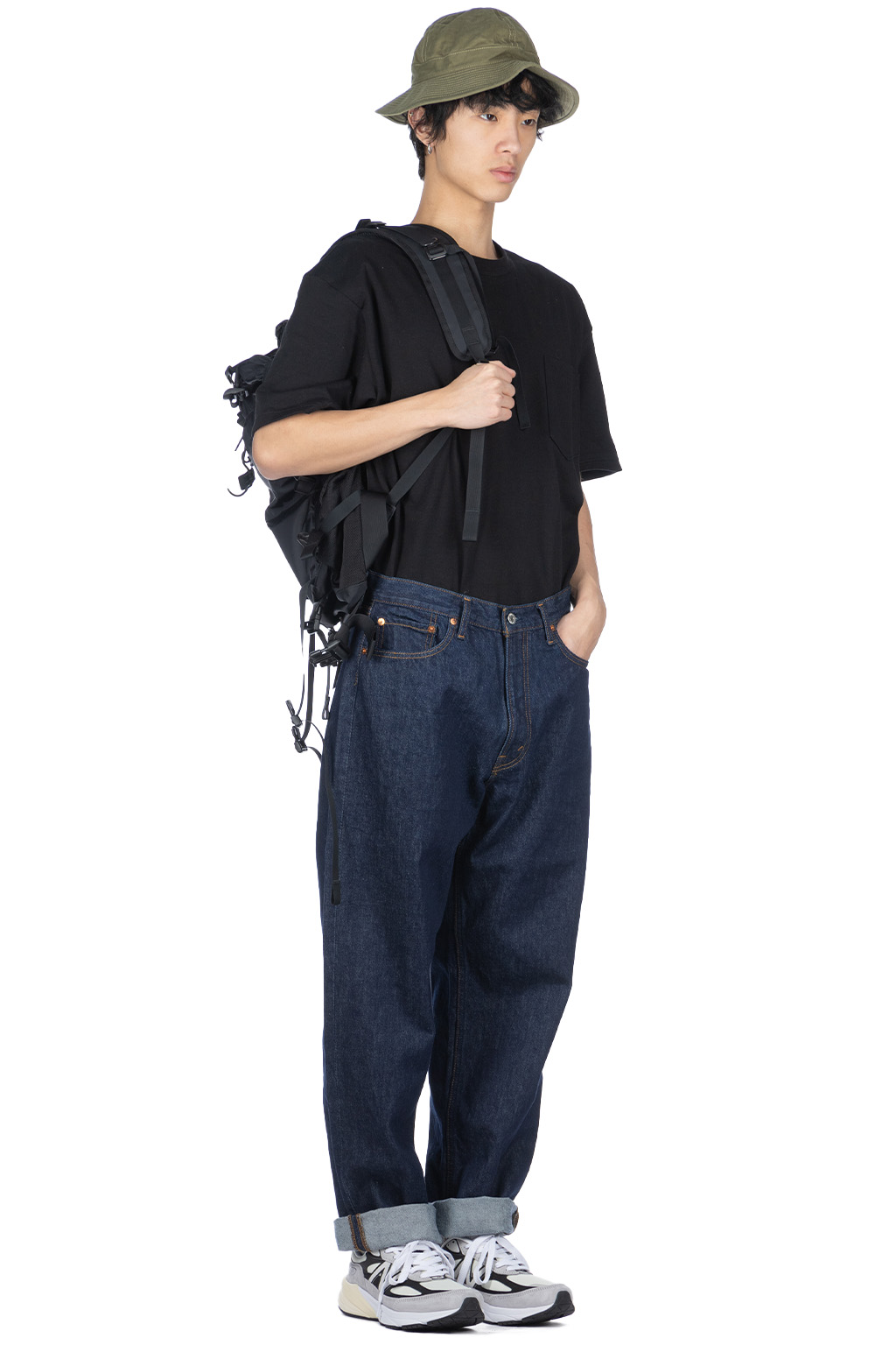 【BEAMS別注】orSlow 101 DAD'S FIT DENIM ブルー 未使用 orSlow × BEAMS オアスロウ ビームス デニムパンツ 101