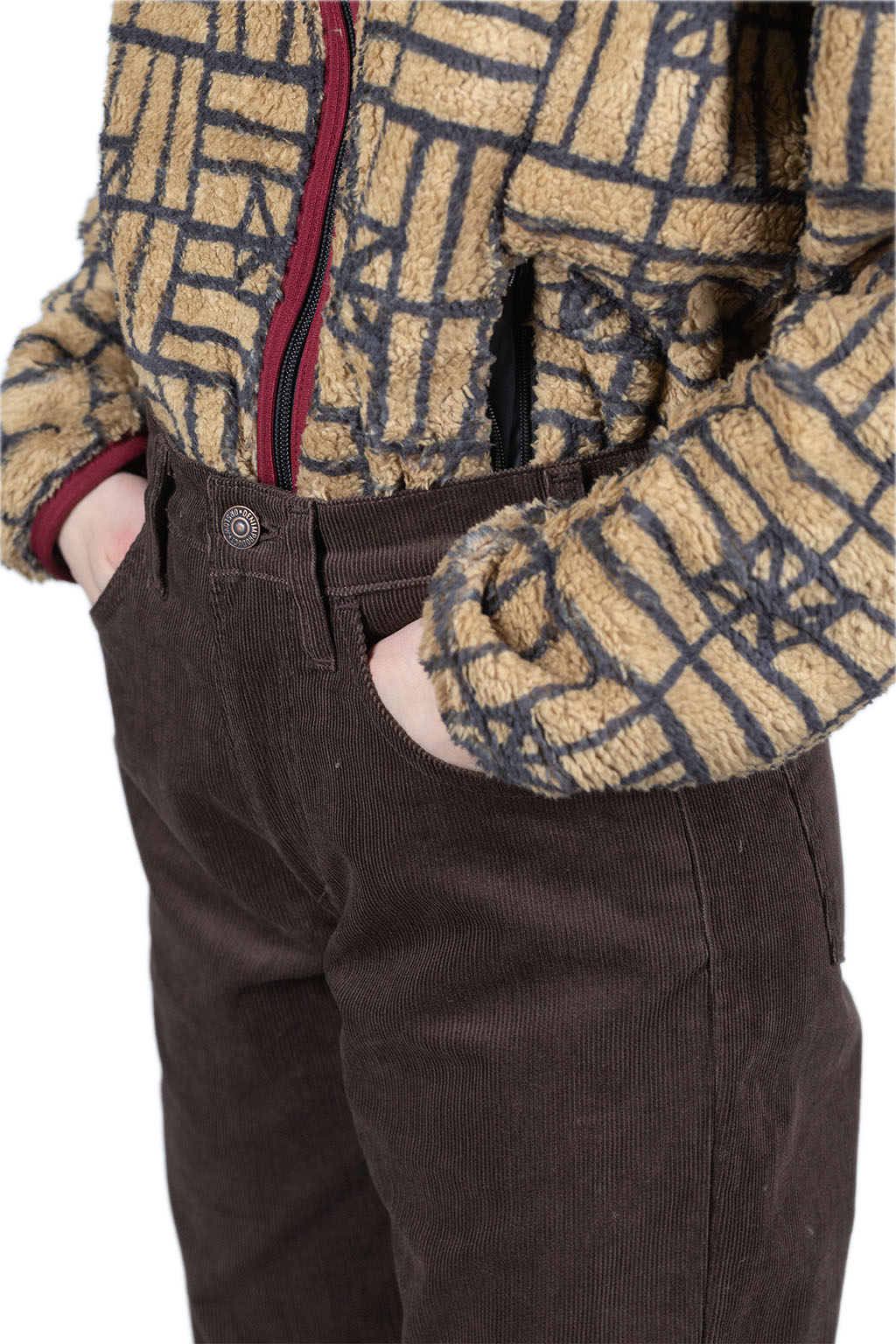 OrSlow 107 Corduroy Ivy Fit - Coffee Brown