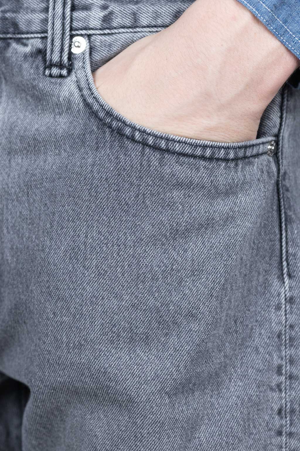OrSlow 107 Ivy Fit Black Denim Bleach
