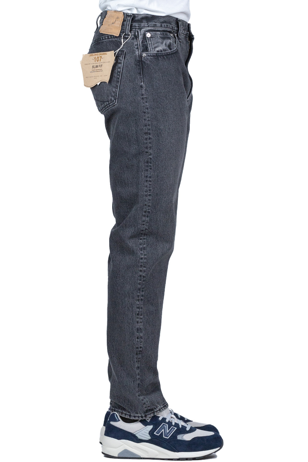 OrSlow 107 Ivy Fit Denim Black Denim Stone Wash