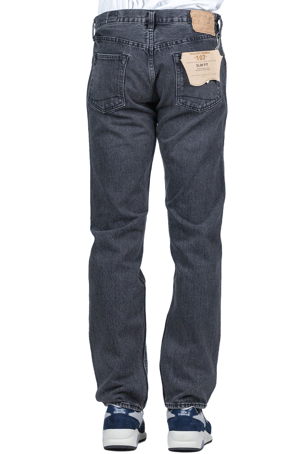 OrSlow 107 Ivy Fit Denim Black Denim Stone Wash