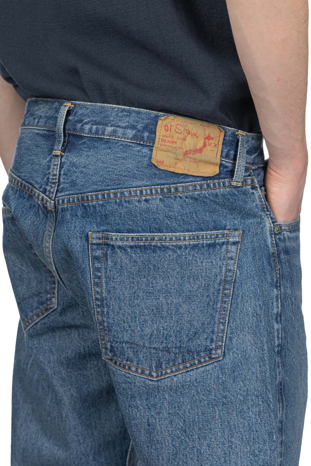 OrSlow 107 Ivy Fit Selvedge Denim - 2-Year Wash
