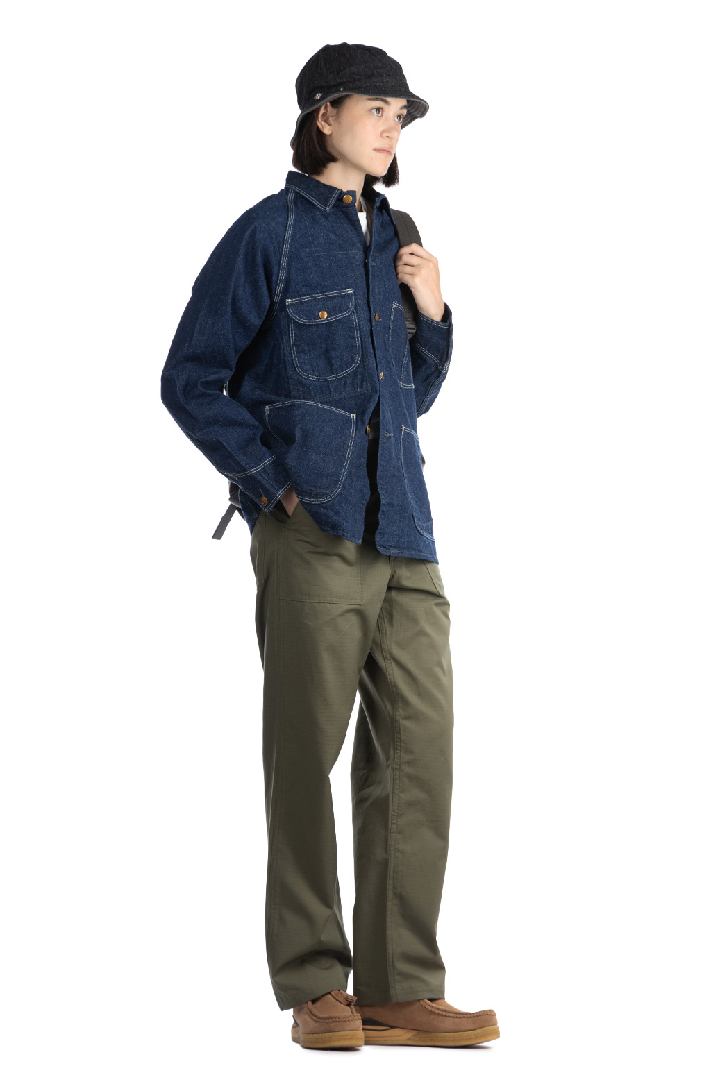 BlueButtonShop - OrSlow - OrSlow-1950-s-Coverall-Jacket-One-Wash