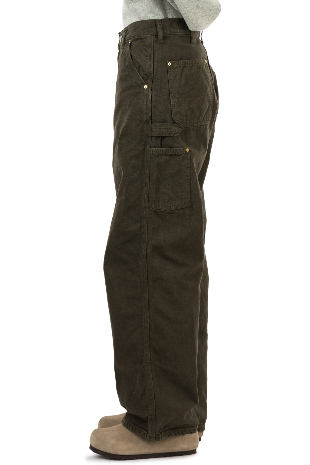 OrSlow - Dad's Fit Oxford Painter Pants - Coffee Brown