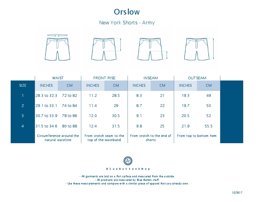 OrSlow New York Shorts - Army