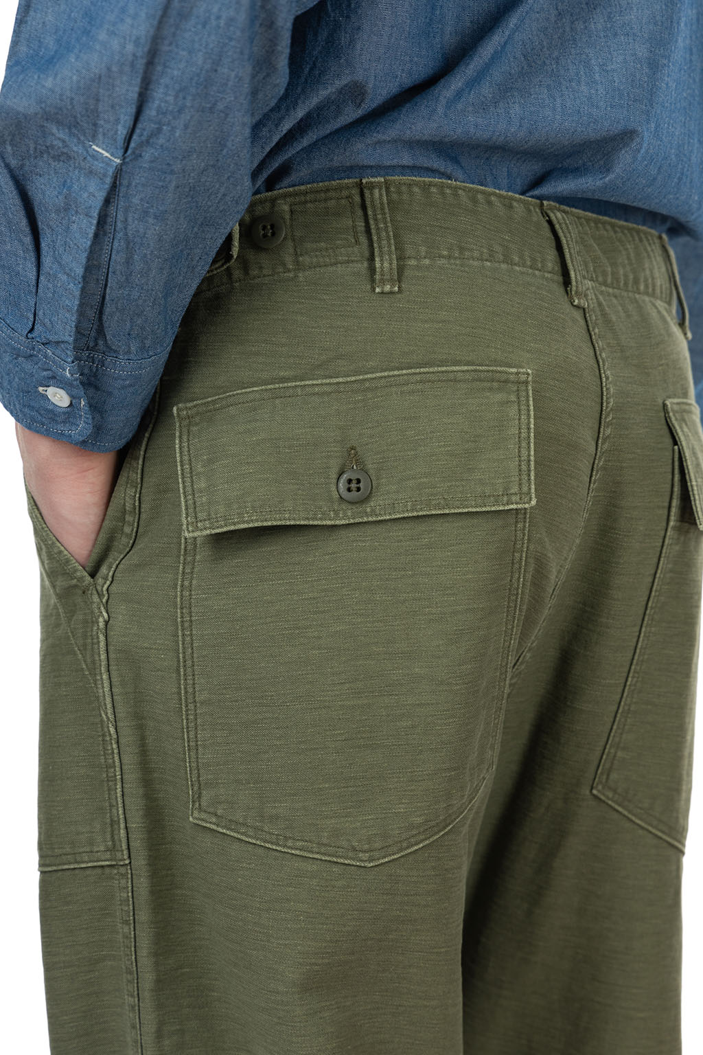 OrSlow - Real Used Wash Vintage Fit Fatigue Pants - Dark Olive Stone