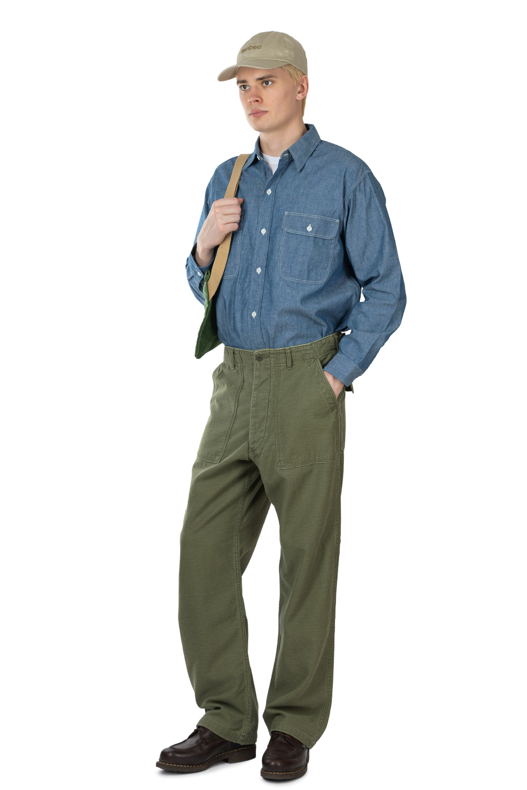 OrSlow - Real Used Wash Vintage Fit Fatigue Pants - Dark Olive Stone