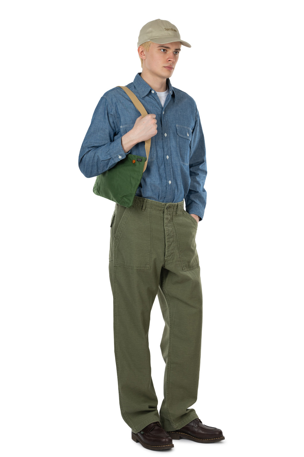 OrSlow - Real Used Wash Vintage Fit Fatigue Pants - Dark Olive Stone