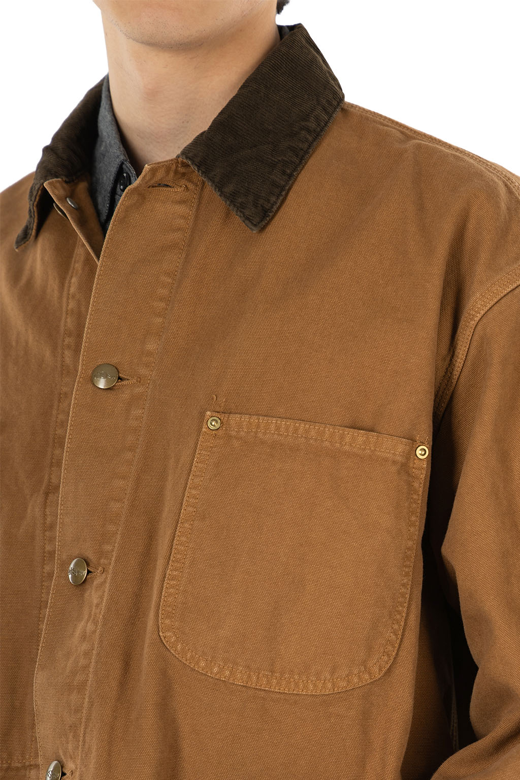OrSlow - Relaxed Fit Oxford Coverall - Brown