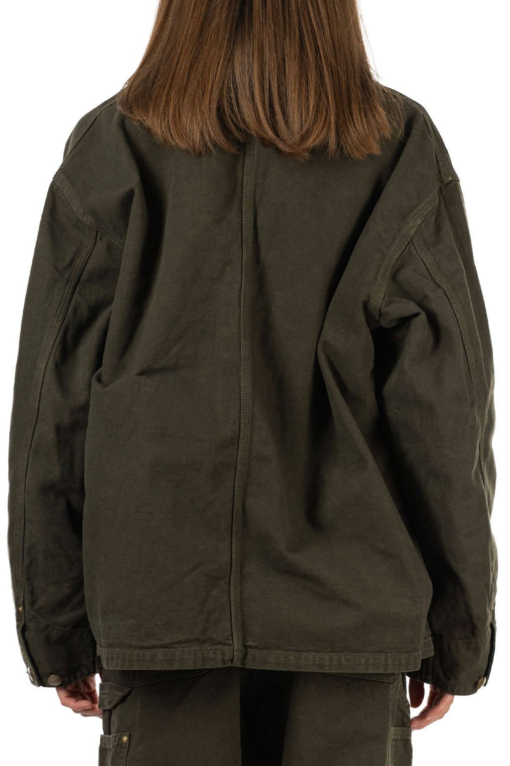 OrSlow Relaxed Fit Oxford Coverall - Coffee Brown