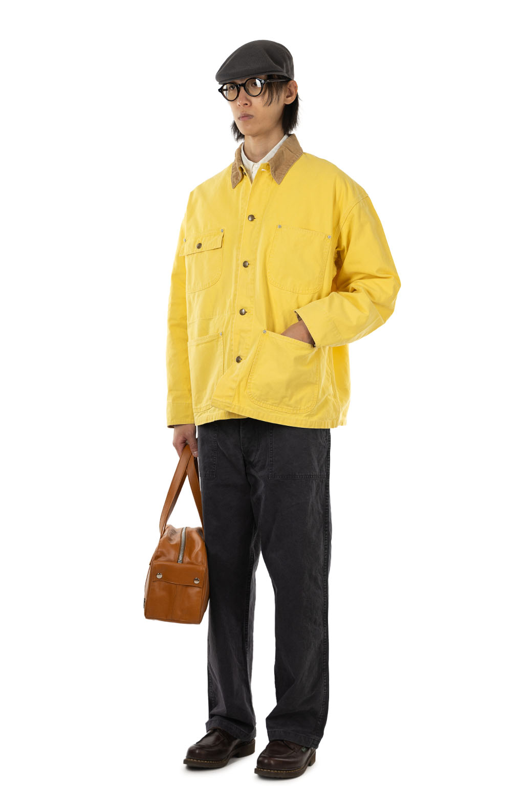 OrSlow - Relaxed Fit Oxford Coverall - Egg