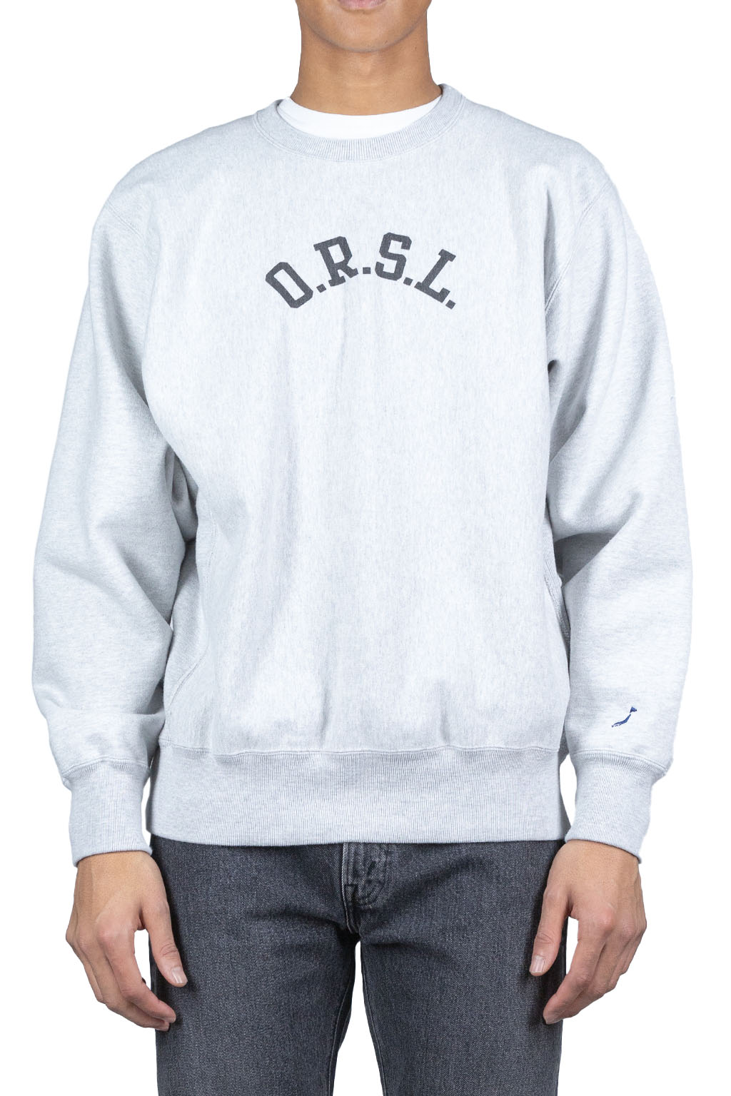 OrSlow Reverse Weave H. Weight Vintage Crew Sweat (ORSL)- Light Gray