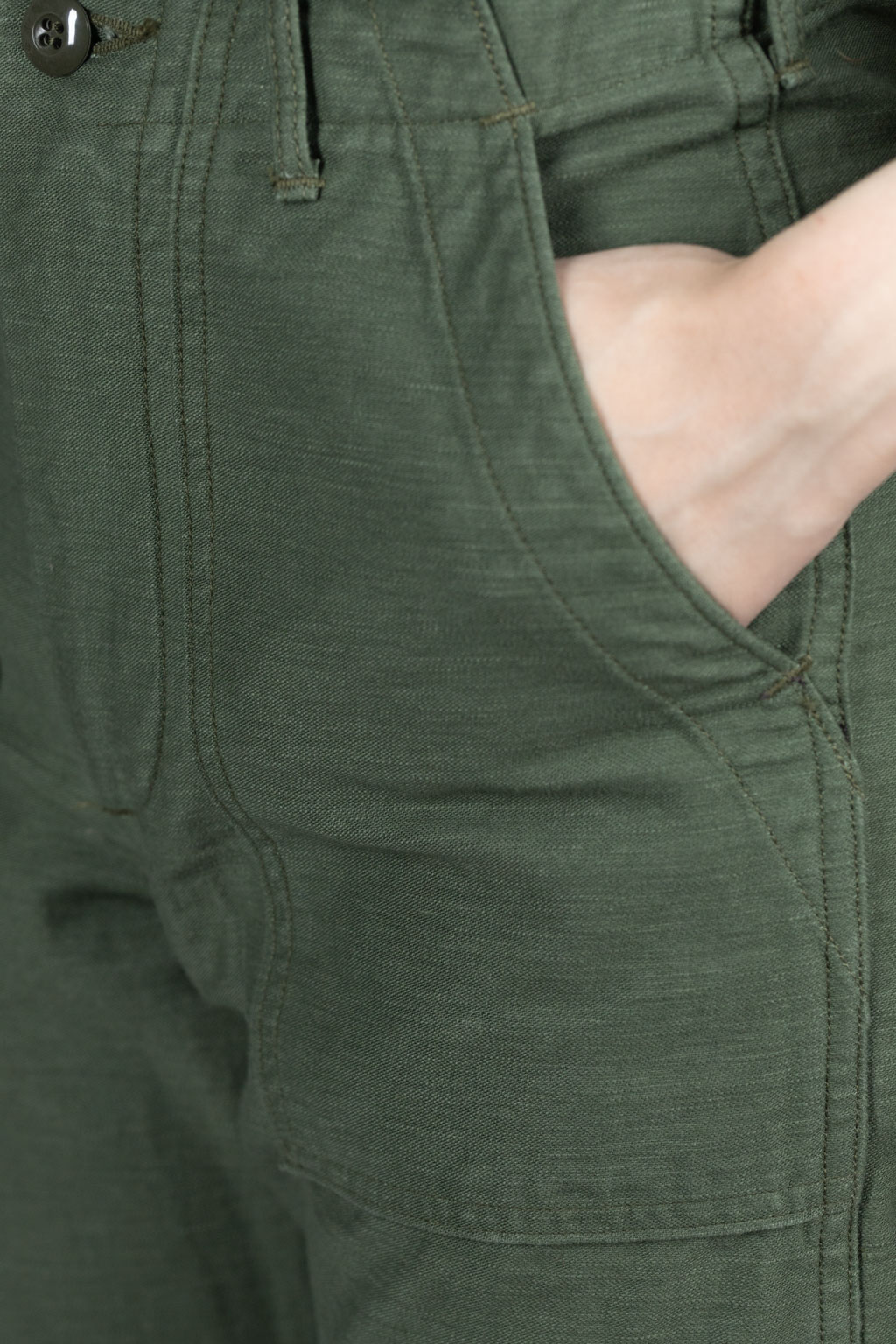 OrSlow Short Length US Army Fatigue Pants - Green