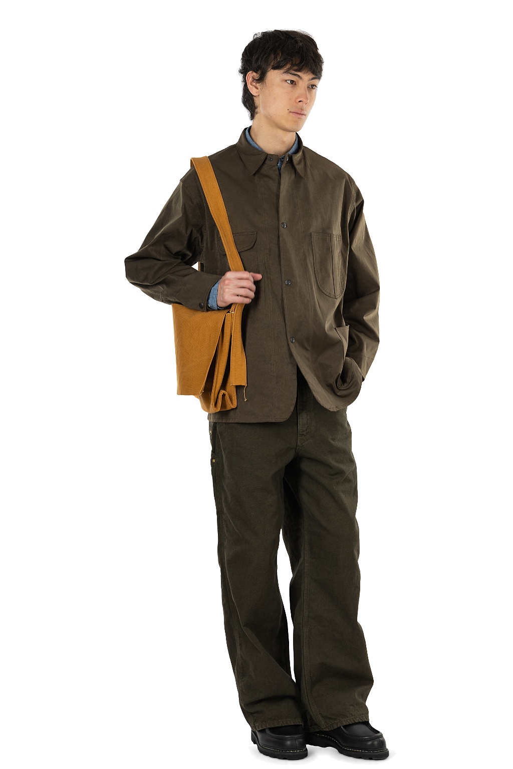 OrSlow - Suede Touch Classic Coverall - Coffee Brown