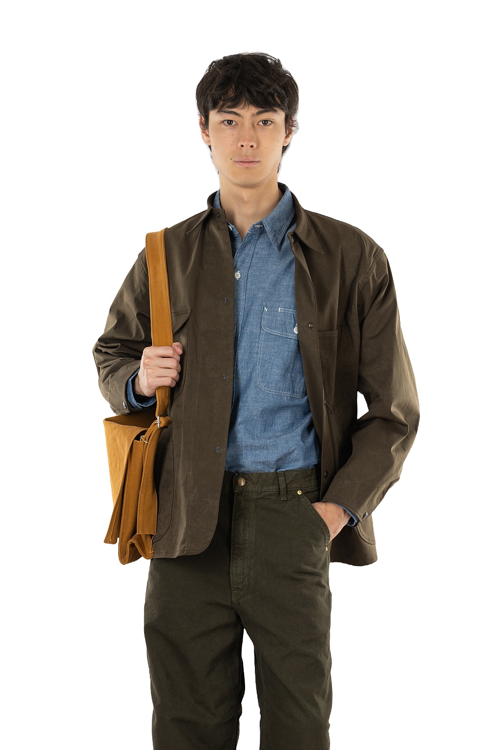OrSlow - Suede Touch Classic Coverall - Coffee Brown