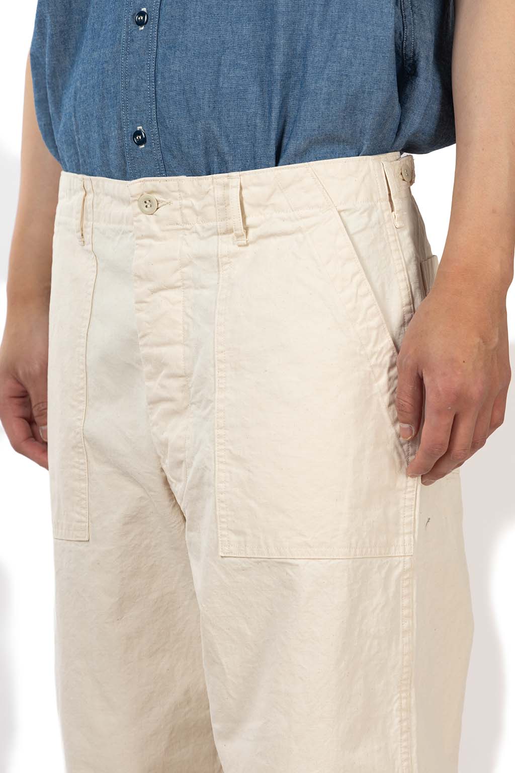 OrSlow - Summer Fatigue Pants - Ecru