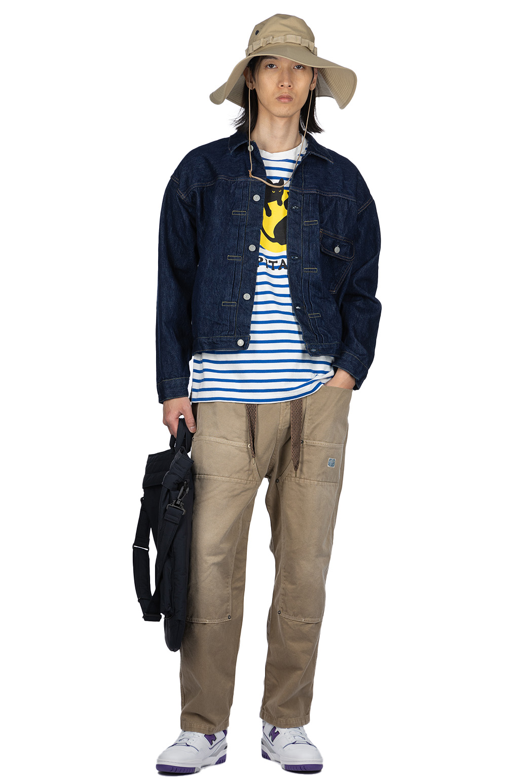 orslow | TYPE1 40'S PLEATED FRONT BLOUSE ONE WASH | Men