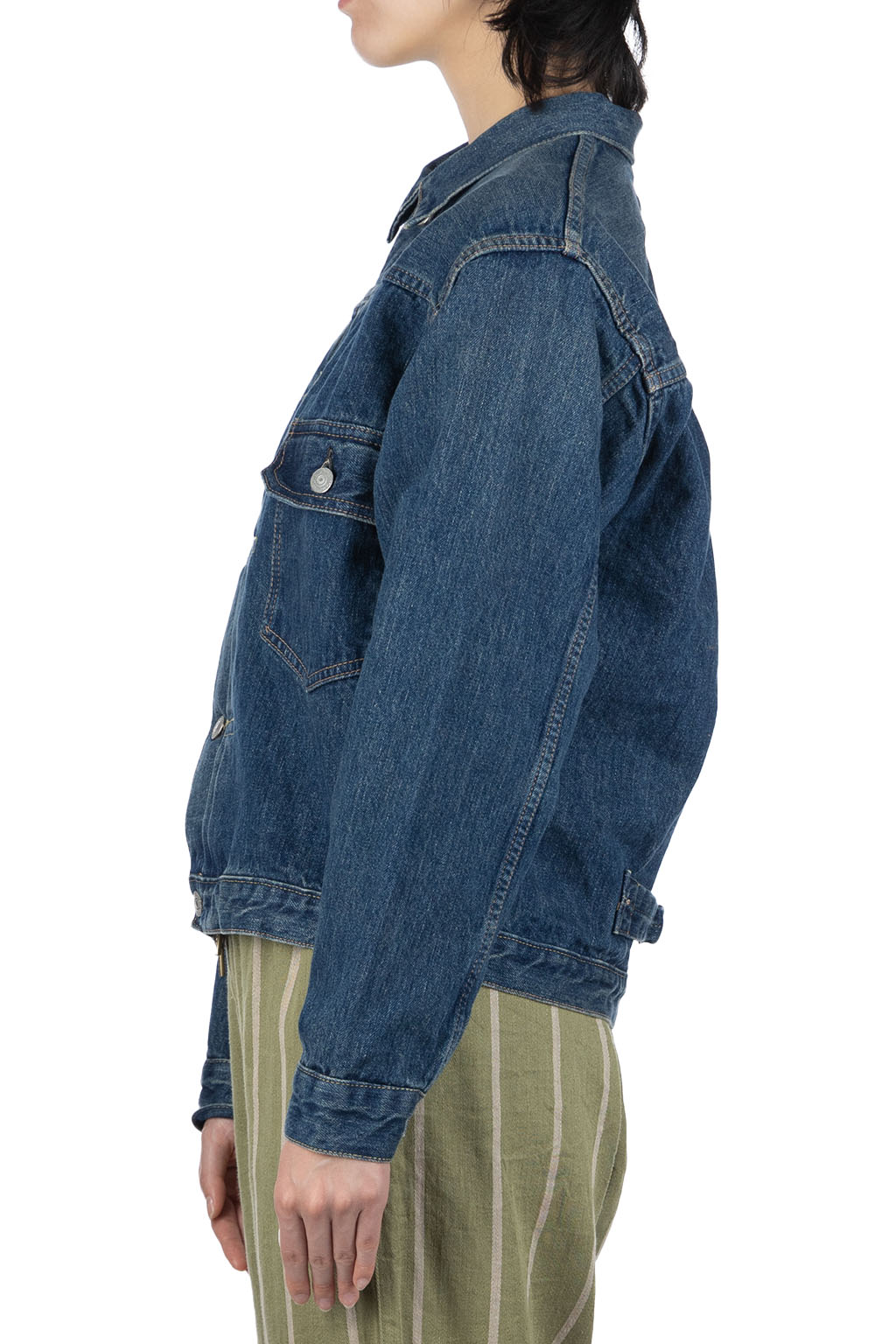 orslow | Type 1 40's Pleated Front Blouse Vintage Wash
