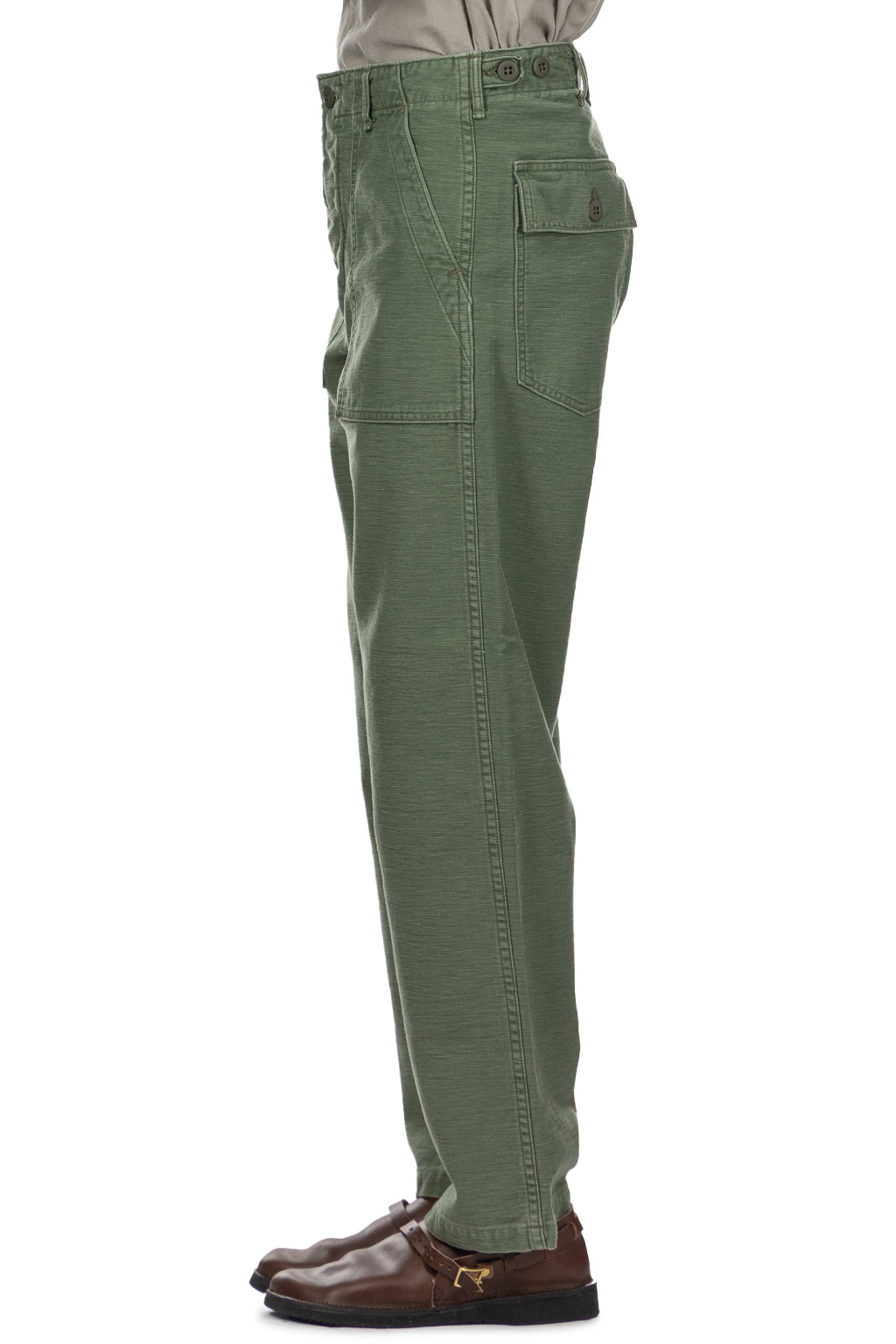 OrSlow U.S. Army Fatigue Pants Used Wash - Regular Fit - Green Used