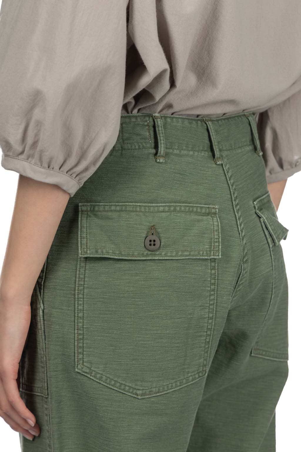OrSlow U.S. Army Fatigue Pants Used Wash - Regular Fit - Green Used
